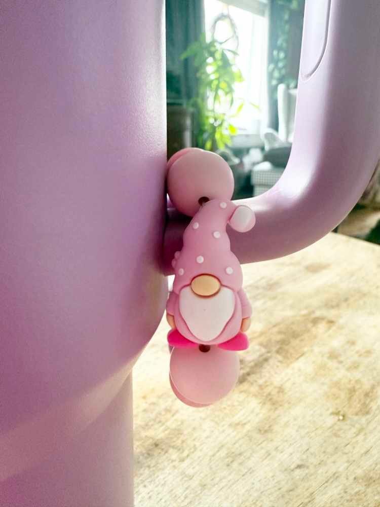 The Pink Gnome Tumbler Dangler