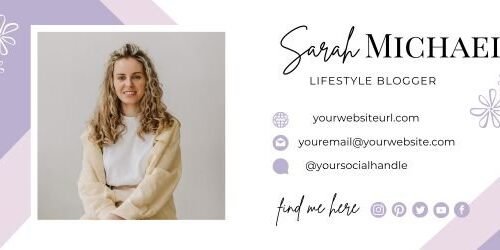 Canva Customizable Email Signature