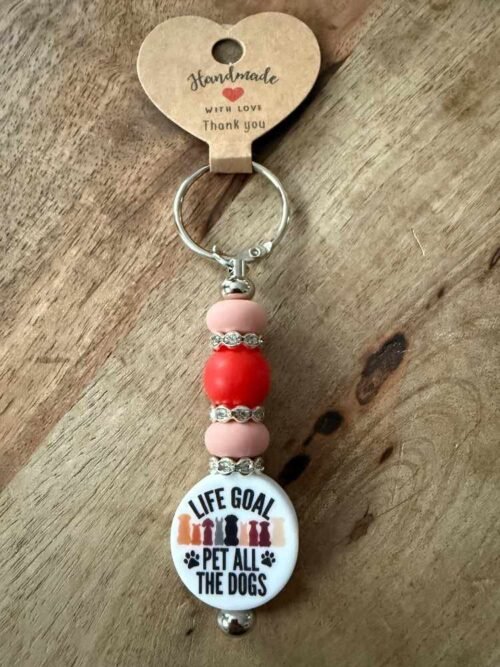 The "Life Goal:Pet All The Dogs" Tumbler Dangler for Stanley 40oz Tumbler/Yeti 1.2L