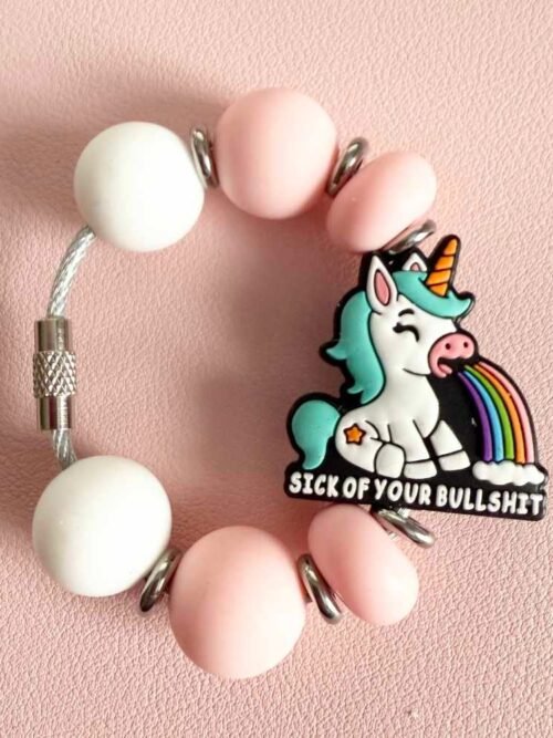 The "Sick of Your Bullshit" Tumbler Dangler for Stanley Tumbler or Yeti