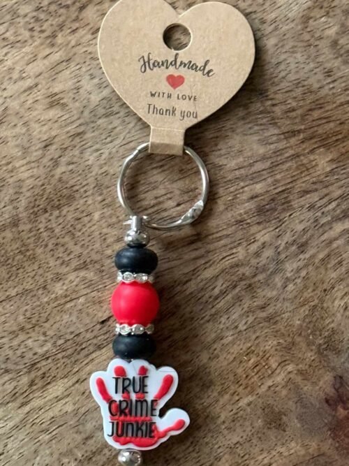 The "True Crime Junkie" Tumbler Dangler